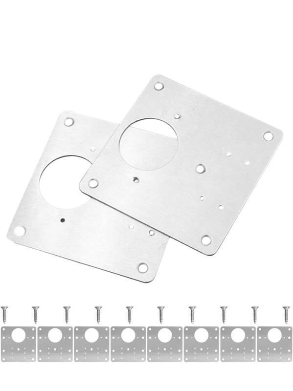 lot 70743 image: 10pcs Cabinet Door Hinge Repair Plate with Screws Kitchen Cupboard Hinge Repair Kit for Cabinet Door Reinforcement and Replacement for Furniture Hardware - Retail $12
