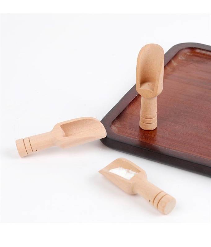 lot 70745 image: 2pcs Mini Wooden Spoons��Mini Bamboo Spoons for Bath Salts, tea scoop, Washing Powder spoon��wooden candy spoon, 2.9  0.6 inch - Retail $12