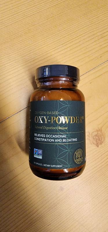 lot 70788 image: Oxy-Powder Natural Digestive Cleanse Supplement 60 Capsules - Retail $25