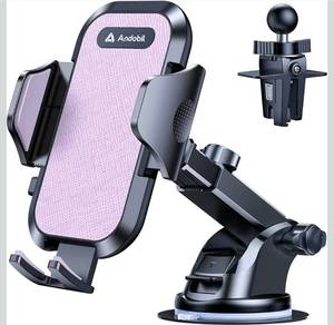 lot 70851 image: Andobil Universal Car Phone Mount with Dashboard Suction Cup - Retail $25