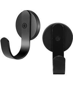 lot 70858 image: Black Magnetic Wall Hooks Set - Retail $8