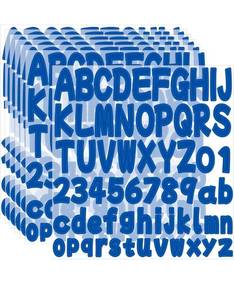 lot 70878 image: Blue Alphabet Letter Number Stickers Set 16pk - Retail $3