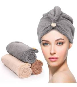 lot 70881 image: Microfiber Hair Drying Towel Wrap Set of 3 - Retail $15