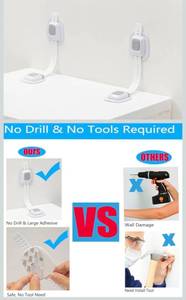 lot 70886 image: YEYA Baby Safety Cabinet Locks Child Proofing Kit - Retail $30