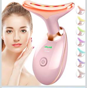 lot 70888 image: LED Light Therapy Facial Massage Device with Heating Function - Retail $25