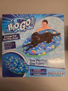 lot 70903 image: H2OGO Bestway Pet Pool Float with Removable Fabric Cover - Retail $15