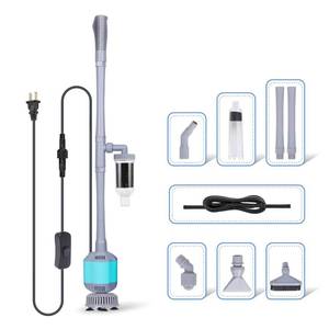 lot 1890 image: hygger 360GPH Electric Aquarium Gravel Cleaner, 5 in 1 Automatic Fish Tank Cleaning Tool Set Vacuum Water Changer Sand Washer Filter Siphon Adjustable Length 15W