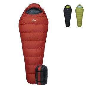 lot 1900 image: Teton LEEF Lightweight Mummy Sleeping Bag Perfect for Camping, Hiking, and Backpacking Cold Weather Option, Compression Sack Included - Fire & Slate, 30F