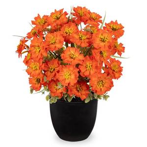 lot 1920 image: Artificial Daisy Flowers in Pot 12 Inch Fake Flowers Silk Daisy Arrangement Faux Plant Flower Decor for Spring Home Decor Table Centerpiece Garden Porch Window - Pink