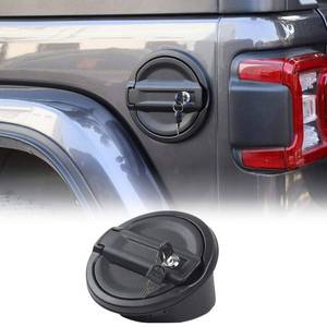 lot 1943 image: For Jeep JL Gas Cap Cover Locking Fuel Door Cover for 2018-2025 2026 Jeep Wrangler JL Sport Rubicon Sahara Willys & Unlimited 2-Door 4-Door