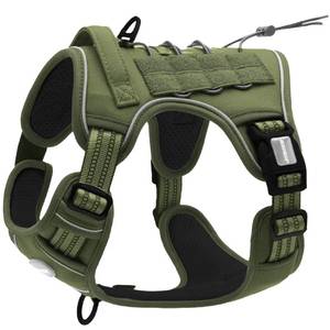 lot 2013 image: AUROTH Tactical Dog Harness for Large Dogs No Pull Adjustable Pet Harness Reflective K9 Working Training Easy Control Pet Vest Military Service Dog Harnesses