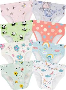 lot 2048 image: BliBliTaTa Girls Underwear,Soft Cotton Tagless Panties for Toddlers & Little Kids Comfort,Breathable Briefs in Sizes 18-24 Months,2T,3T,4T,5T,6T,7,8,10,12 Years Old,8-Pack Unicorn-5