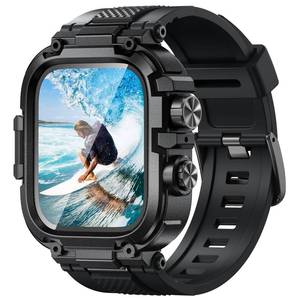 lot 2483 image: Goton IP68 Waterproof Rugged Band for Apple Watch Series 1110 46mm with Case build-in Screen Protector for Men, Heavy Duty Bumper Cover Sport Strap Compatible with iWatch 46 mm