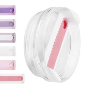 lot 2484 image: Themuseshome 40 OZ Tumbler Lid Replacement Fit for Stanley CupCost-effective replacement lids for damaged or lost Stanley cup accessoriesBPA-Free1 Trial Kit(Pinkish white,Transparent)