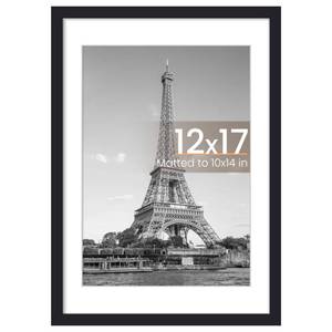 lot 2489 image: upsimples 12x17 Picture Frame, Display Pictures 10x14 with Mat or 12x17 Without, Wall Hanging Photo Frame, Black, 1 Pack