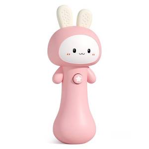 lot 4197 image: VKTEN Bunny Baby Rattle Toy with Light & Sound �� Interactive Teething & Sensory Toy �� Ideal Easter Basket Stuffer for Baby 3-24 Months