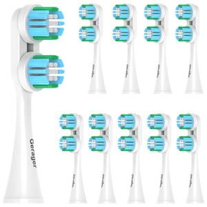 lot 4435 image: GERAGER Replacement Heads Compatible with Spinbrush Pro Clean Electric Toothbrush AdultsToothbrush Head, 10 Pack Brush Heads Medium Bristles