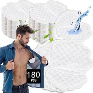 lot 4497 image: Arme Armpit Sweat Pads, 180 Pcs Wider and larger Underarm Sweat Pads for Men Hyperhidrosis, Disposable Sweat Pads for Under Arms, Sweat Free Armpit Protection for Outdoor Work Meeting