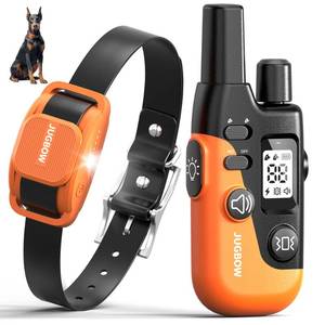 lot 6000 image: Jugbow Dog Shock Collar- 4200FT Dog Training Collar with Remote for 10-120lbs Small Medium Large Dog, IPX8-Waterproof Rechargeable E-Collar with LED Light
