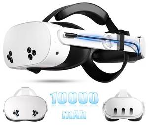 lot 6411 image: 10000mAh Battery Head Strap for Meta Quest 33S - Elite Strap with Battery Pack Accessories Fast Charger to Extend Quest 33S 2-4H Playtime - VR Stocking Stuffers for Men - Mens Stocking Stuffers