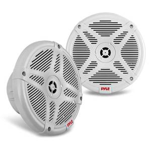lot 6427 image: Pyle 6.5 Inch Marine Speakers - Coaxial 2-Way Waterproof Component Speaker Pair  Audio Stereo Sound System with Wireless RF Streaming Support  6.5 in, 600 Watt PLMRF65SW