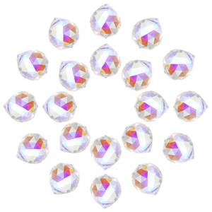lot 6453 image: MECCANIXITY 20Pack Crystal Ball Prism, 20mm0.8 Decorative Ball Sun Shine Catcher Suncatcher Beads for Chandelier Window Wedding Decoration Home Decor, AB Color