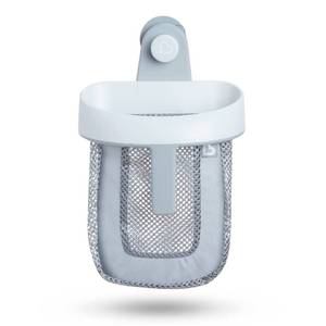 lot 6471 image: Munchkin� Super Scoop Hanging Bath Toy Storage with Quick Drying Mesh, Grey