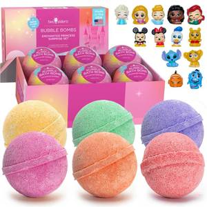 lot 6481 image: Princess Bath Bombs for Girls with Surprise Toys Inside (6 Pack) �� Large Fizzy Bubble Bath Bomb for Kids - Princess, Mermaid, Fairytale Bath Toys �� Fruity Scent, Skin-Safe, Made in USA by Two Sisters