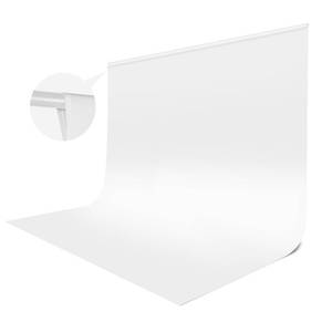 lot 9522 image: White Backdrop for Photoshoot, 10x10 ft Photo Backdrop Curtain Double-Side for Photography, Polyester Fabric White Background Screen for Photographic Studio Baby Picture Party Prop (Backdrop Only)
