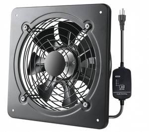 lot 9549 image: Gainsh 12 Inch Window & Wall Mounted Exhaust Fan, 720 CFM High Speed Ventilation Fan, 1460 RPM Industrial Extractor Fan with Adjustable Speed for Basement, Garage, Home, Office & Commercial Use