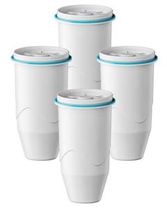 lot 9554 image: Compatible with Zero Pitcher and Dispenser ZR-001 ZR-004 ZP-006 ZR-017, 0 TDS, Reduce Lead, Mercury, Chlorine and Contaminants by DRINKCLEAR, 4 Pack