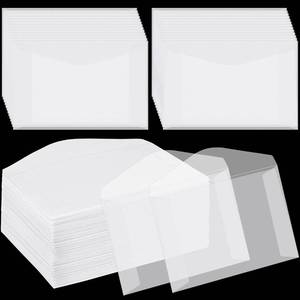 lot 10200 image: Geyee 100 Pcs Glassine Ticket Envelopes for Wedding Favor Mini Frosted Envelopes for Ticket Holders Stamp Collecting Supplies Seeds Coin Card, 4.45 x 2.7 Inches