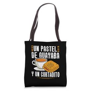 lot 10213 image: Cuban Breakfast Guayaba Cortadito Guava Cake Cuba Culture Tote Bag