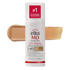 lot 10219 image: EltaMD UV Daily Tinted SPF 40 Face Sunscreen Moisturizer with Zinc Oxide, Tinted Daily Face Moisturizer with SPF, Sunscreen for Dry Skin,1.7 oz Pump