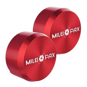 lot 10231 image: Trailer Door Security Kit �� Keyed Alike Puck Locks for Trailers Trucks Vans Sheds, One-Click Lock Design, Heavy-Duty Shipping Container Lock (Red, 2 Pack, 6 Keys)