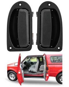 lot 10238 image: Interior Rear Door Handles, Compatible with 1993-2011 Ford Ranger, 1998-2000 M AZ DA, Only Fit Extended Cab Pickup, Rear Left Driver & Right Passgenger Side Door Handles (Pair), Replace# 80419, 80420