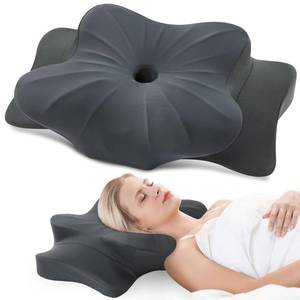 lot 11104 image: DONAMA Cervical Pillow for Neck and Shoulder Pain Relief, Cooling Contour Memory Foam Pillow, Dual-Height Ergonomic Neck Support Pillow for Side Back Stomach Sleepers with Removable Pillowcase