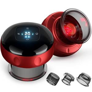 lot 11108 image: 2 Pack Cupping Set, Smart Cupping Therapy Massager, 7 in 1 Red Light Cupping Therapy Set with 2 Modes for Targeted Pain Relief, Muscle Soreness,Tighter Skin,Cupping Kit with 12 Levels Suction and Heat