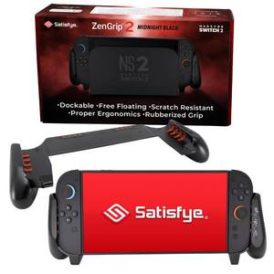 lot 11118 image: Satisfye - ZenGrip 2, Compatible with Nintendo Switch 2 - Comfortable & Ergonomic, Joy Con & Switch Control, Accessories Designed for Gamers, Black (Fits Switch 2 only)
