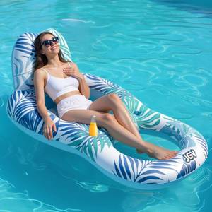 lot 11145 image: Pool Floats for Adults,Inflatable Chair Lounger Floaties with Drink Holder,Travel Pool Beach Lake Swim Inflatables Water Floating Rafts
