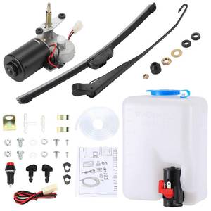 lot 11158 image: OFIG Electric UTV Windshield Wiper Kit with UTV Windshield Washer Pump Kit Compatible with Polaris RZR Ranger General Can Am X3 Defender Commander Golf Cart