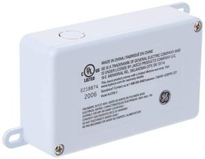 lot 12272 image: Enbrighten Direct Wire Converter for Linkable Light Fixtures, Junction Box, Control Multiple Lights from One Switch and Eliminate Cords, White, 39971