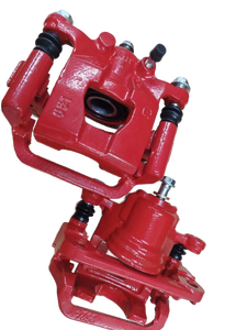 lot 13897 image: Red Disc Brake Caliper Set 2 Pcs