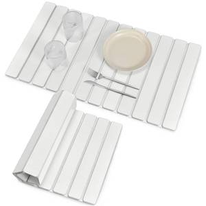 lot 13905 image: Large Stone Dish Drying Mats for Kitchen Counter, 28(L)�16(W), Fast Drying Collapsible Dish Drying Mat, Eco-Friendly Absorbent Diatomaceous Earth Mats for Dishes Bottles Cups, Match Any Countertop