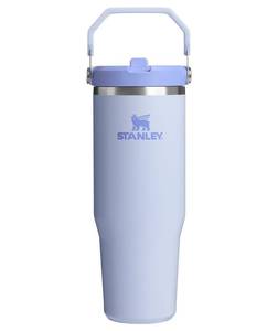 lot 14285 image: STANLEY IceFlow 2.0 Flip Straw Tumbler with Handle 30 oz  Twist On Lid and Flip Up Straw  Leak Resistant Water Bottle  Insulated Stainless Steel  BPA-Free  Dew Drop