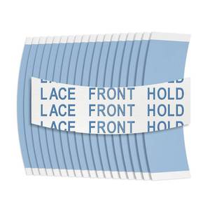 lot 14296 image: Sunshine Tape Premium Blue Liner Lace Front Hold Wig Tape  108 Pieces  Double Sided Hair Strips for Toupee  Strong Waterproof Hold  Made in USA (108, Back Curve)