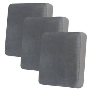 lot 14299 image: hyha Velvet Couch Cushion Covers, Soft Sofa Seat Covers for sectional 3 Cushion Couch Washable, Magic Sofa Slipcover with Elastic Bottom, Non-Slip Furniture Protector for Pets, Kid(3PC, Grey)
