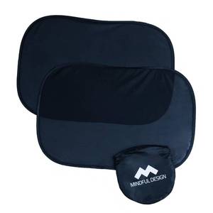 lot 14323 image: Mindful Design - Car Window Shades for Baby (2 Pack) - 21x14 Sun Shade Blocker - Glare Shield and UV Rays Protection for Your Child - Side Window Screens for SUV - Mesh Car Window Shades for Baby