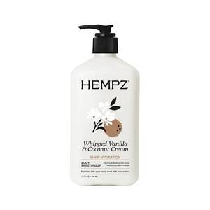 lot 14361 image: Hempz Whipped Vanilla & Coconut Cream Body & Hand Lotion, Vegan Formula, for Men or Women, 17 oz.