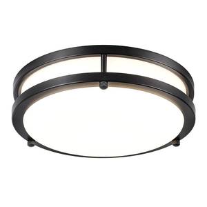 lot 15951 image: DLLT Flush Mount LED Ceiling Light 10 Inch 5CCT (3000K-6000K) & Dimmable Ceiling Light Fixtures for Bedroom Hallway - 18W Modern Black 1600LM Super Bright Kitchen Lighting Fixtures Ceiling
